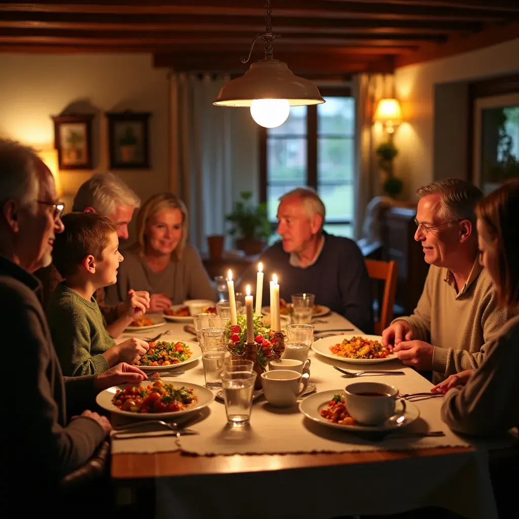 Éléments de bien-être, comme des fruits frais et des noix, accompagnant le thé.